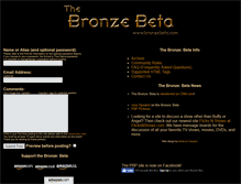 Tablet Screenshot of bronzebeta.com